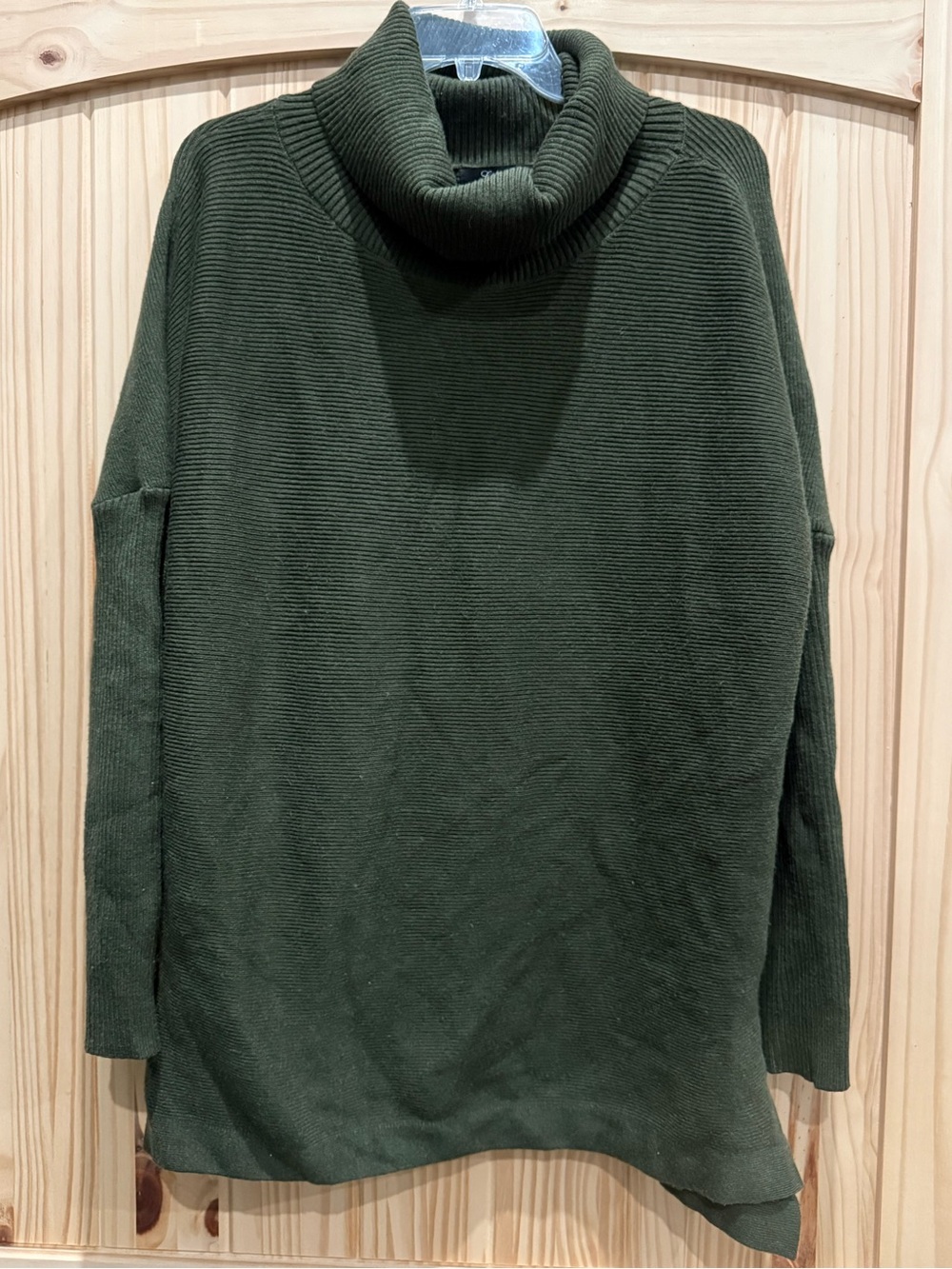 Women's Green Turtleneck Sweater - Size XL - LILLUSORY